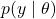 p(y \mid \theta)